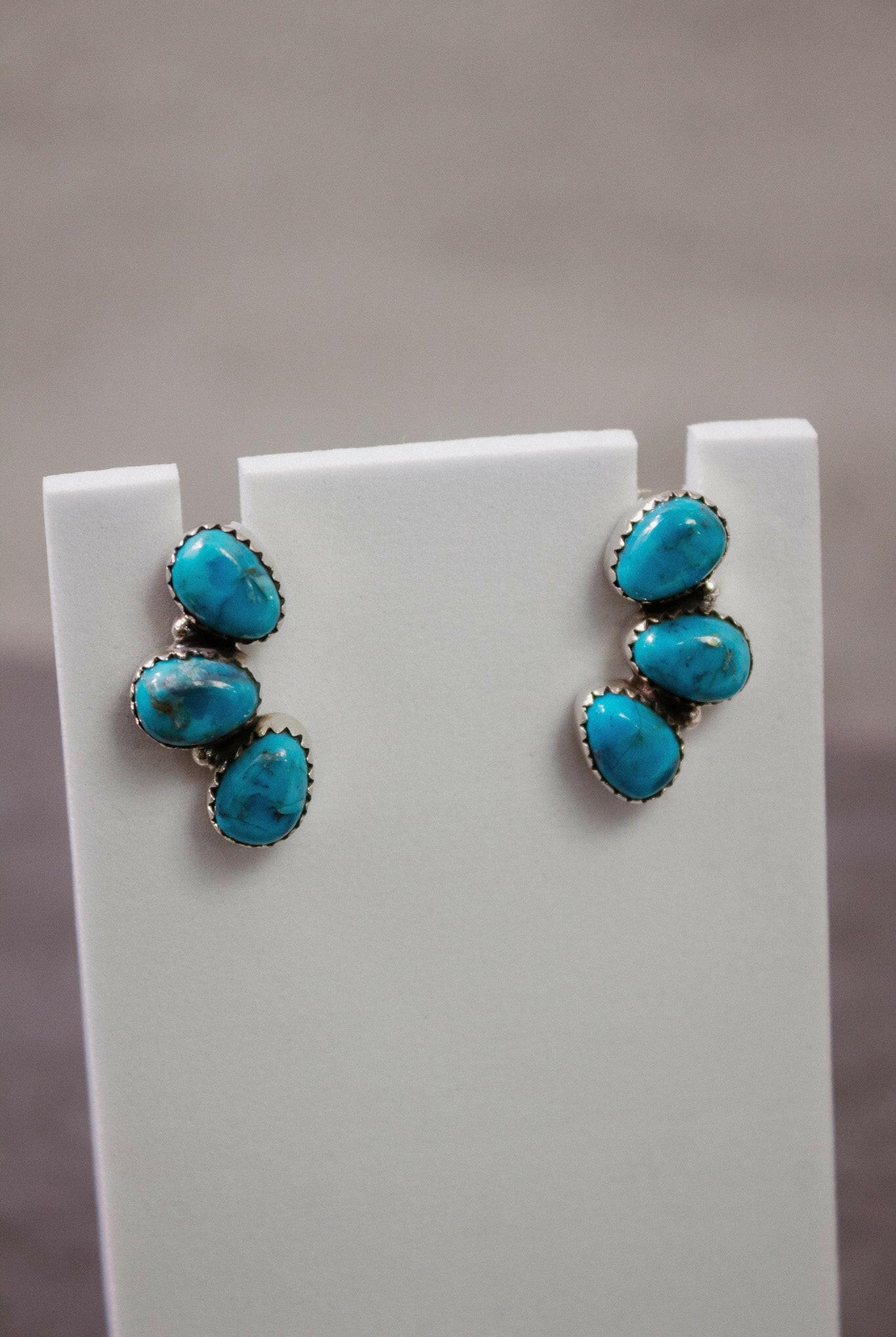 Three Stone Cluster Earrings-Stud Earrings-Krush Kandy, Women's Online Fashion Boutique Located in Phoenix, Arizona (Scottsdale Area)