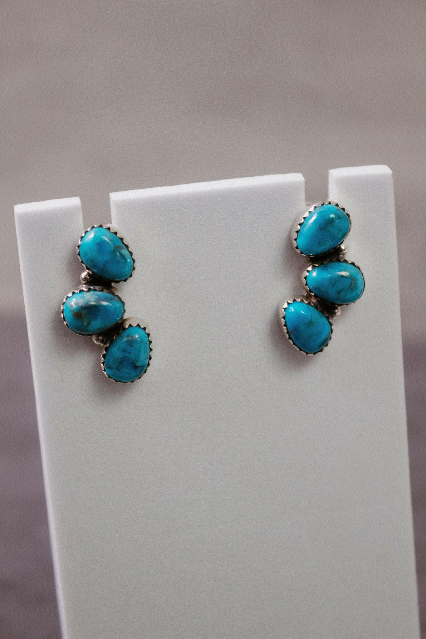Three Stone Cluster Earrings-Stud Earrings-Krush Kandy, Women's Online Fashion Boutique Located in Phoenix, Arizona (Scottsdale Area)