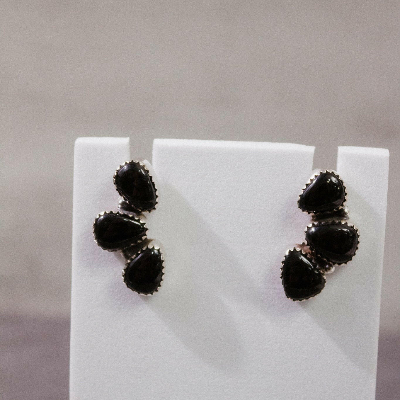 Three Stone Cluster Earrings-Stud Earrings-Krush Kandy, Women's Online Fashion Boutique Located in Phoenix, Arizona (Scottsdale Area)