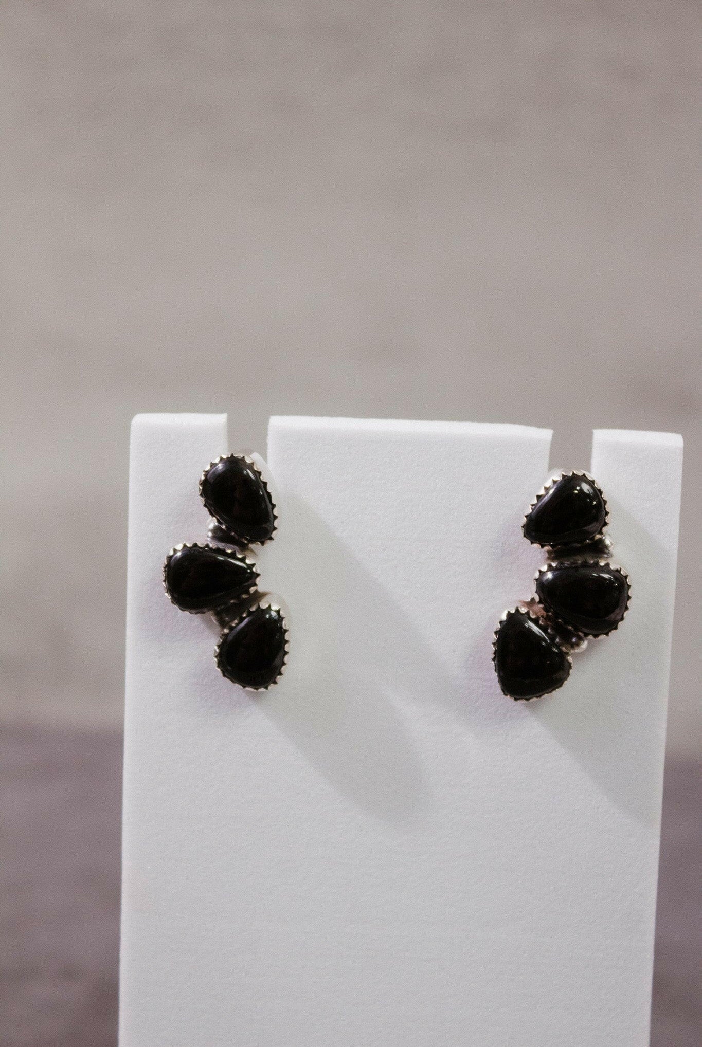 Three Stone Cluster Earrings-Stud Earrings-Krush Kandy, Women's Online Fashion Boutique Located in Phoenix, Arizona (Scottsdale Area)
