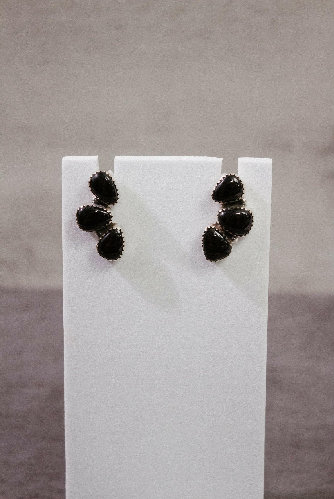Three Stone Cluster Earrings-Stud Earrings-Krush Kandy, Women's Online Fashion Boutique Located in Phoenix, Arizona (Scottsdale Area)