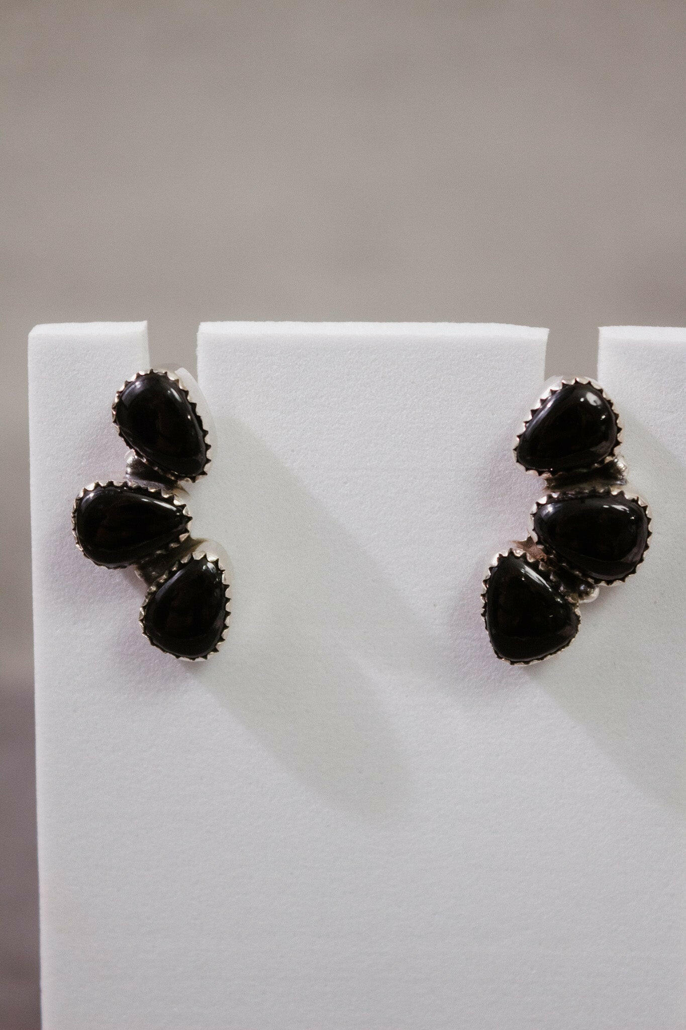 Three Stone Cluster Earrings-Stud Earrings-Krush Kandy, Women's Online Fashion Boutique Located in Phoenix, Arizona (Scottsdale Area)