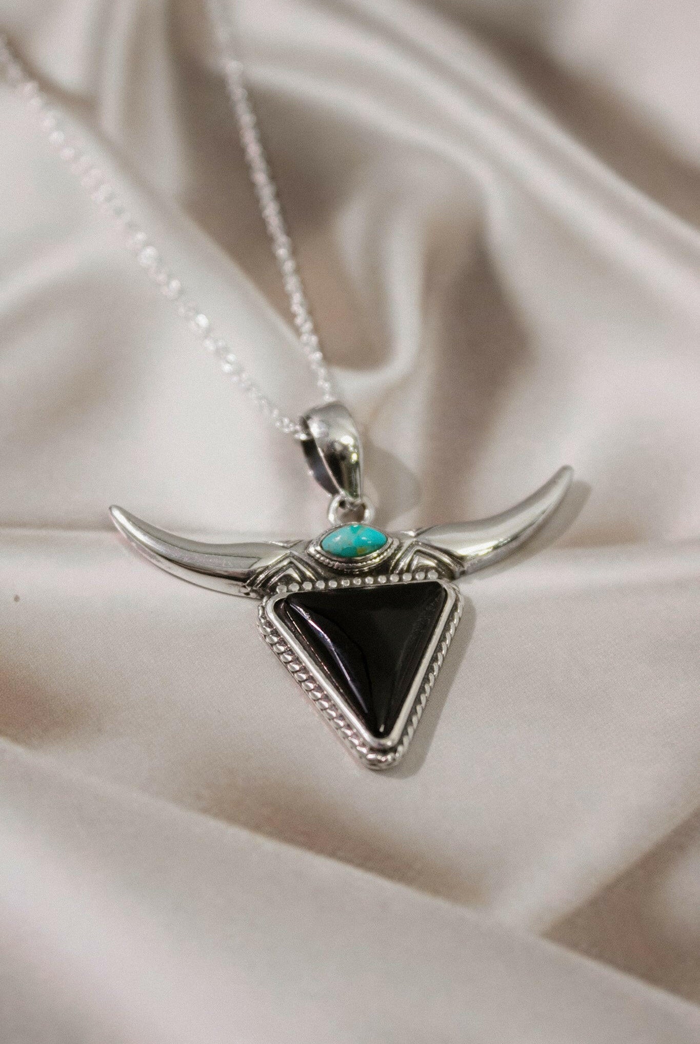 Lassie's Wild Horn Stone Necklace-Chain Necklaces-Krush Kandy, Women's Online Fashion Boutique Located in Phoenix, Arizona (Scottsdale Area)