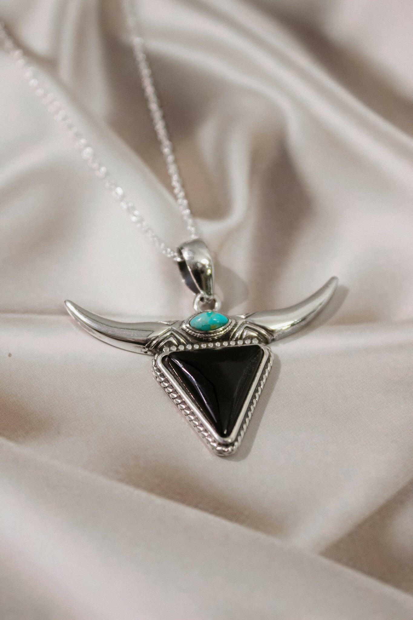 Lassie's Wild Horn Stone Necklace-Chain Necklaces-Krush Kandy, Women's Online Fashion Boutique Located in Phoenix, Arizona (Scottsdale Area)