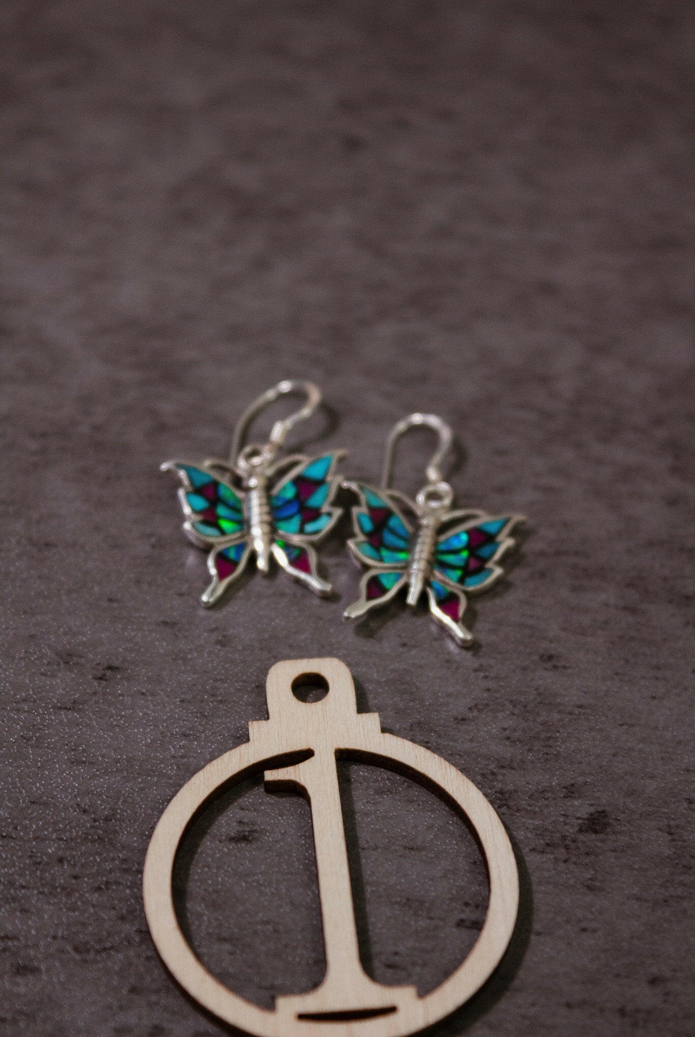 One Of A Kind Butterfly Stone Earrings-Stud Earrings-Krush Kandy, Women's Online Fashion Boutique Located in Phoenix, Arizona (Scottsdale Area)