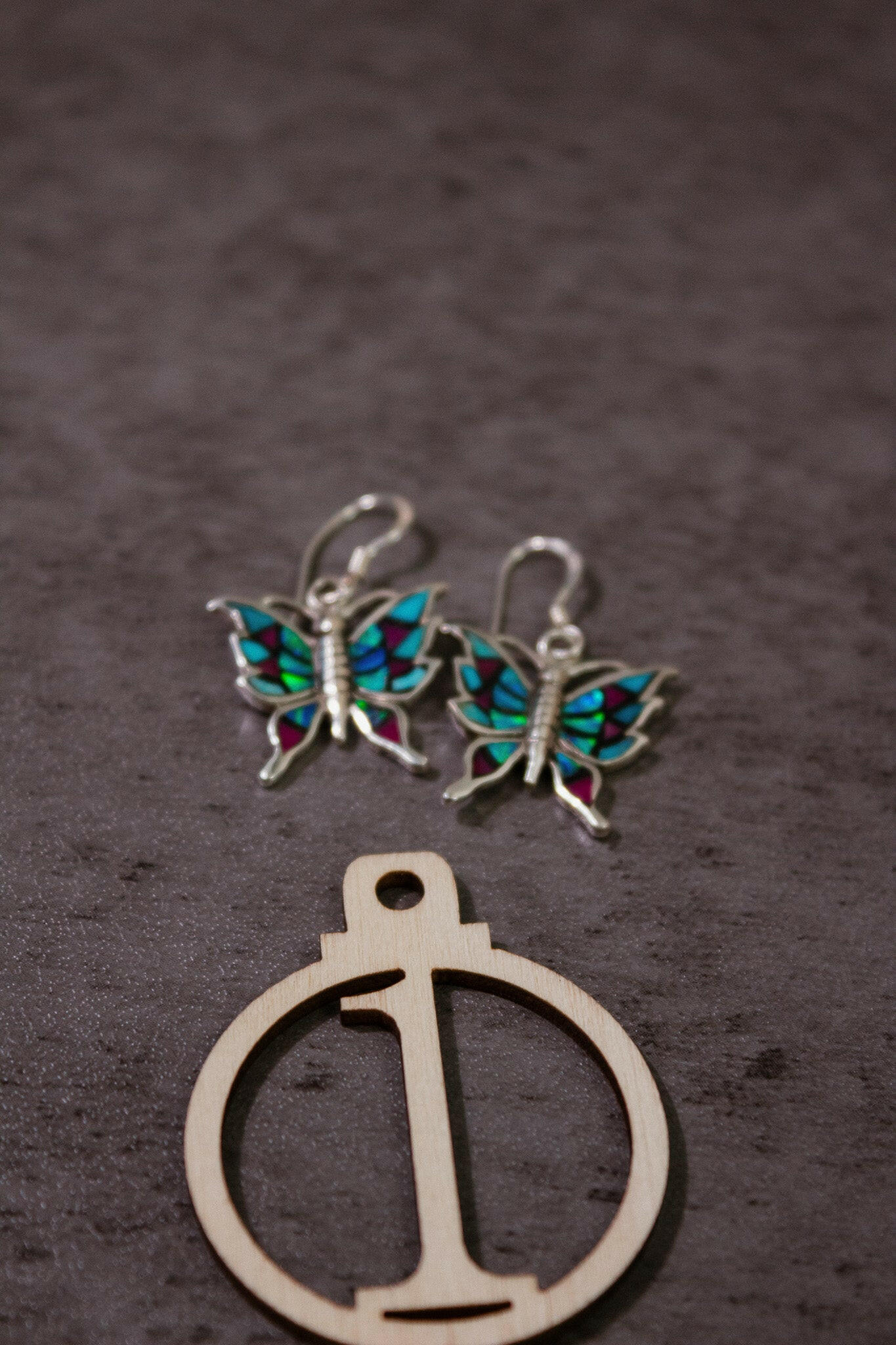 One Of A Kind Butterfly Stone Earrings-Stud Earrings-Krush Kandy, Women's Online Fashion Boutique Located in Phoenix, Arizona (Scottsdale Area)