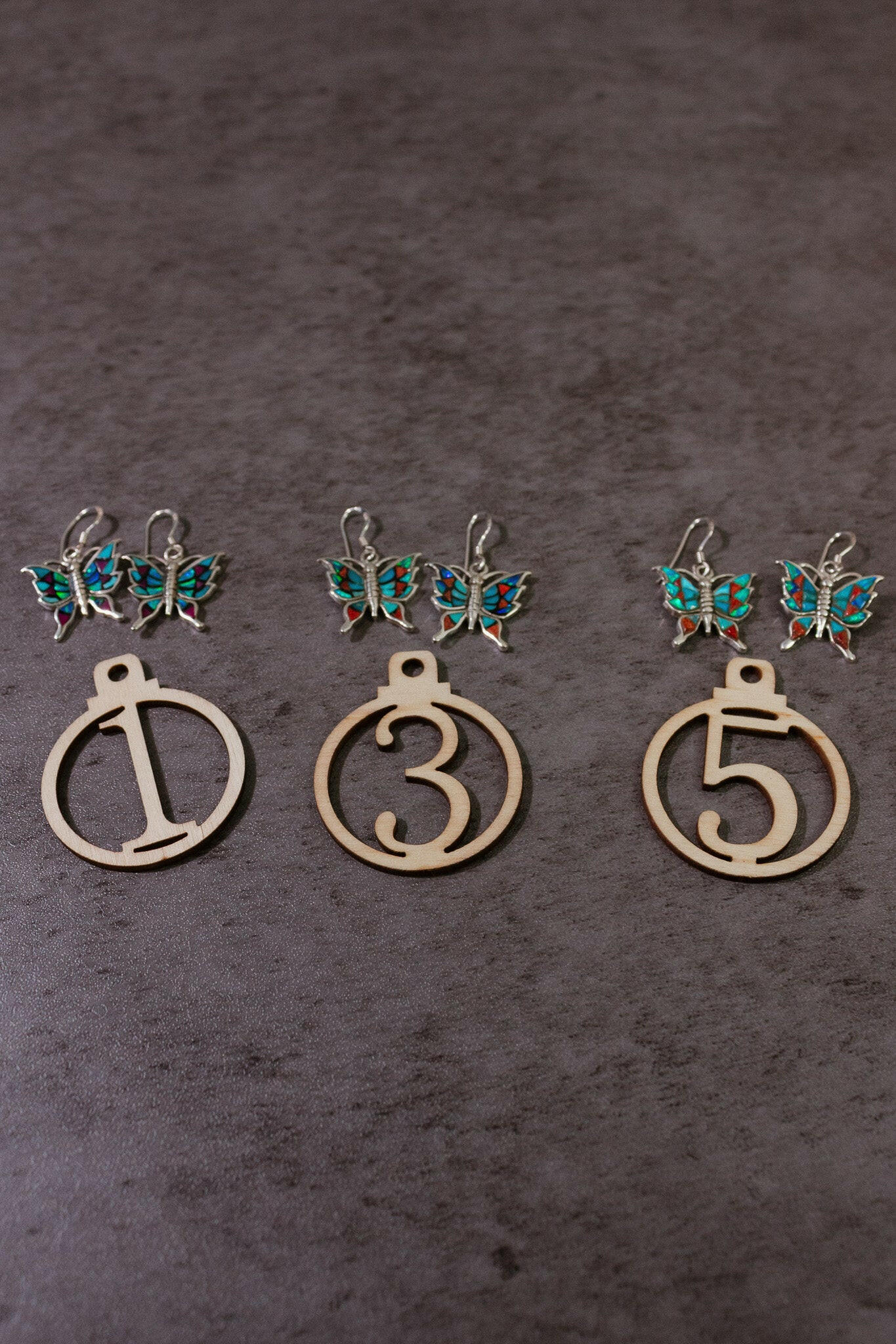 One Of A Kind Butterfly Stone Earrings-Stud Earrings-Krush Kandy, Women's Online Fashion Boutique Located in Phoenix, Arizona (Scottsdale Area)