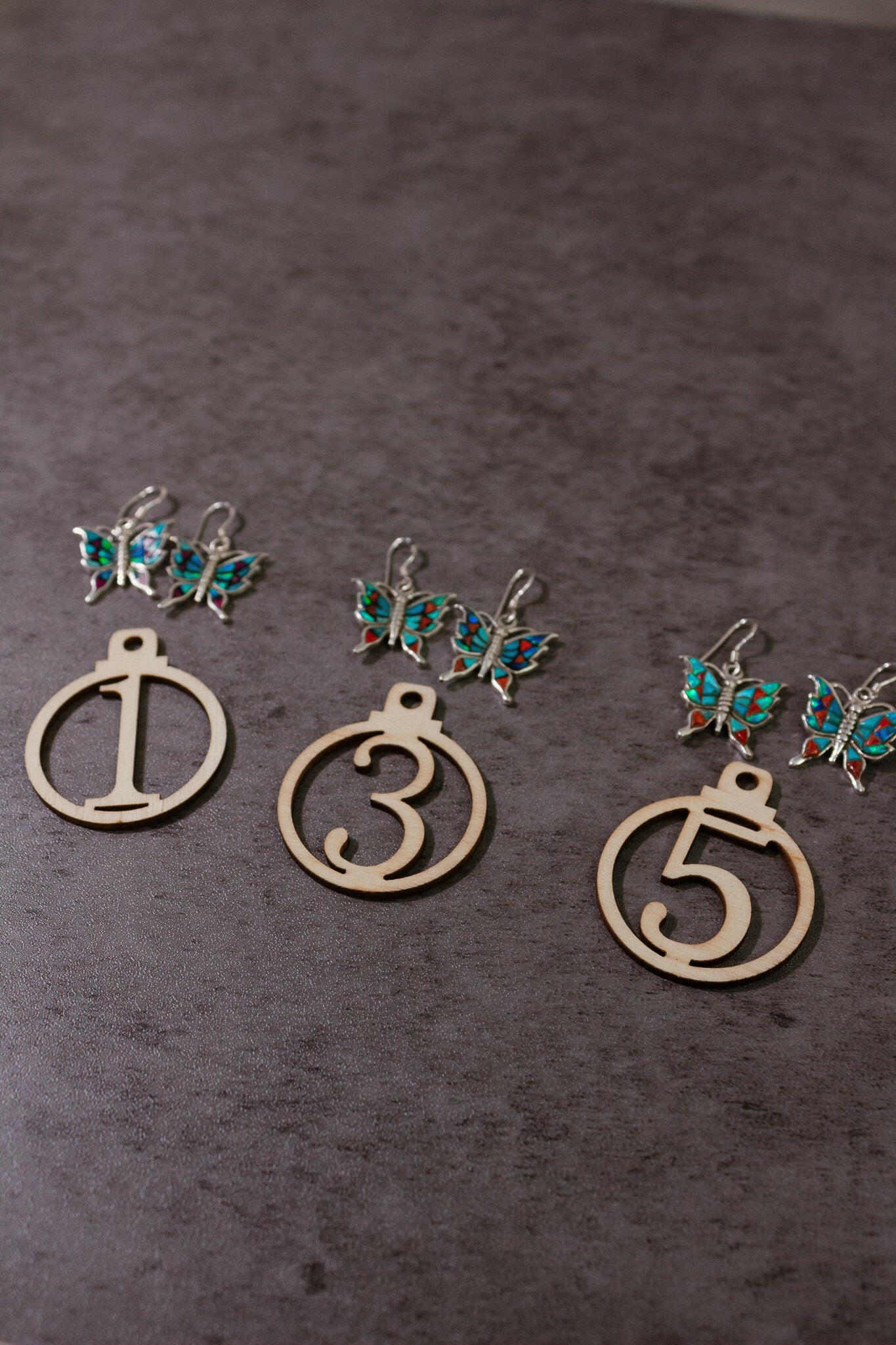 One Of A Kind Butterfly Stone Earrings-Stud Earrings-Krush Kandy, Women's Online Fashion Boutique Located in Phoenix, Arizona (Scottsdale Area)