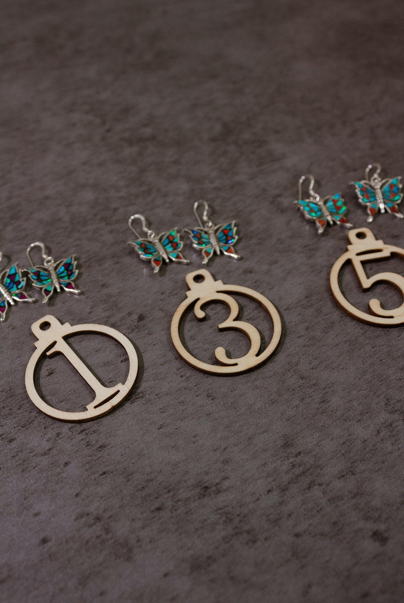 One Of A Kind Butterfly Stone Earrings-Stud Earrings-Krush Kandy, Women's Online Fashion Boutique Located in Phoenix, Arizona (Scottsdale Area)