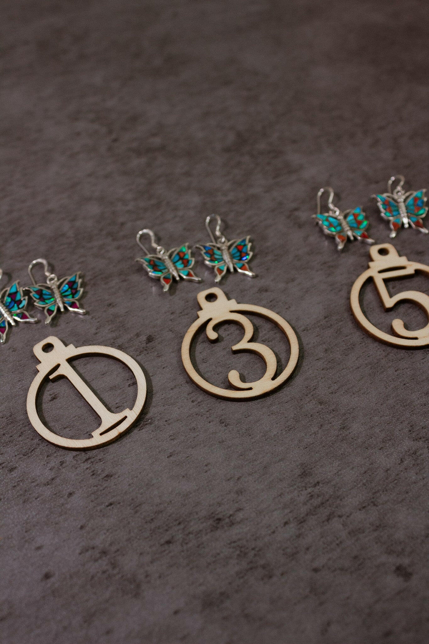 One Of A Kind Butterfly Stone Earrings-Stud Earrings-Krush Kandy, Women's Online Fashion Boutique Located in Phoenix, Arizona (Scottsdale Area)