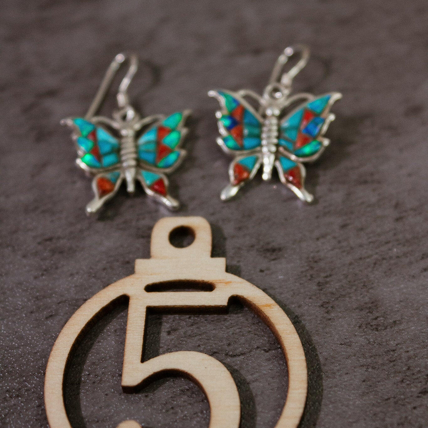 One Of A Kind Butterfly Stone Earrings-Stud Earrings-Krush Kandy, Women's Online Fashion Boutique Located in Phoenix, Arizona (Scottsdale Area)