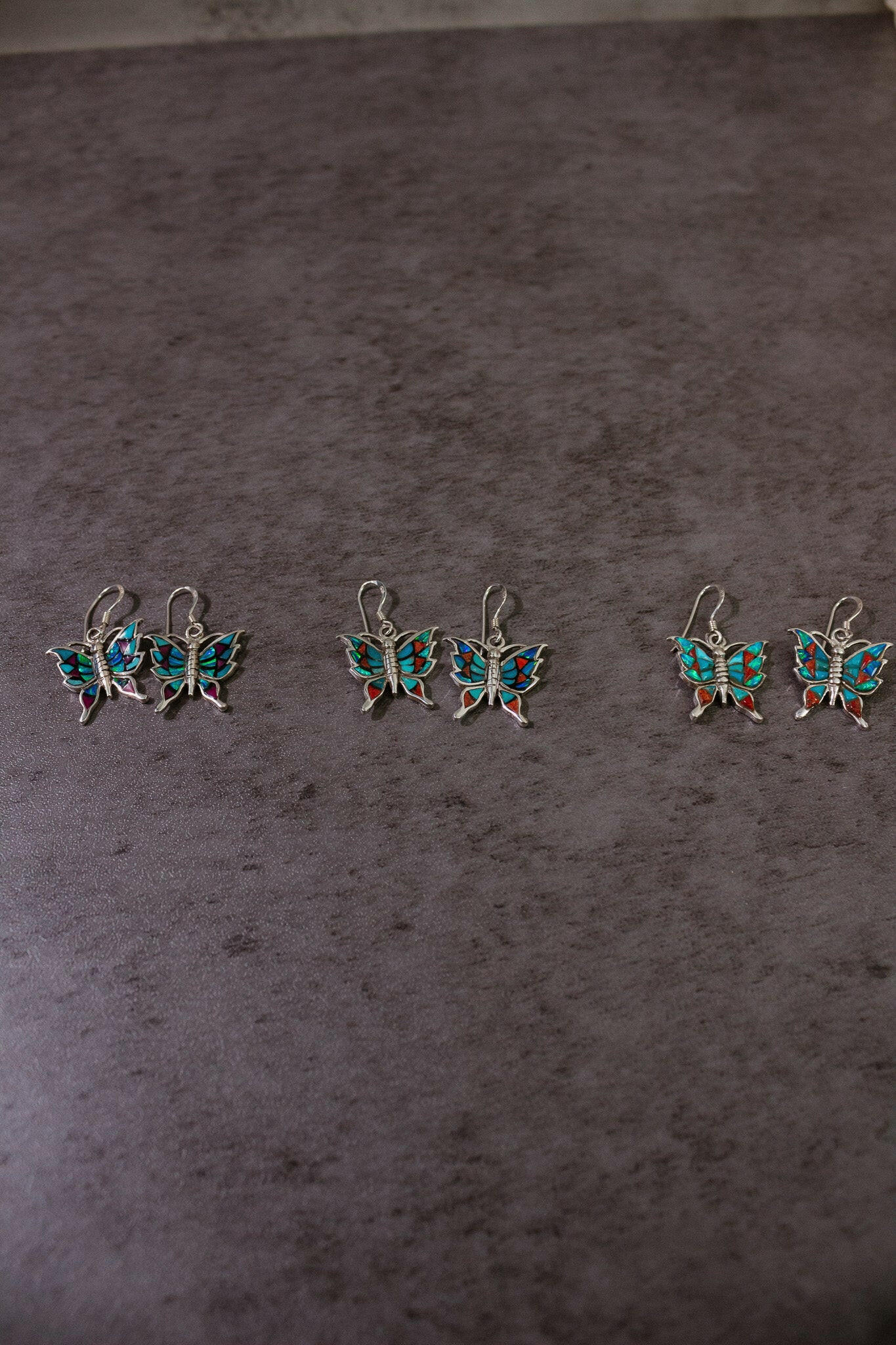 One Of A Kind Butterfly Stone Earrings-Stud Earrings-Krush Kandy, Women's Online Fashion Boutique Located in Phoenix, Arizona (Scottsdale Area)