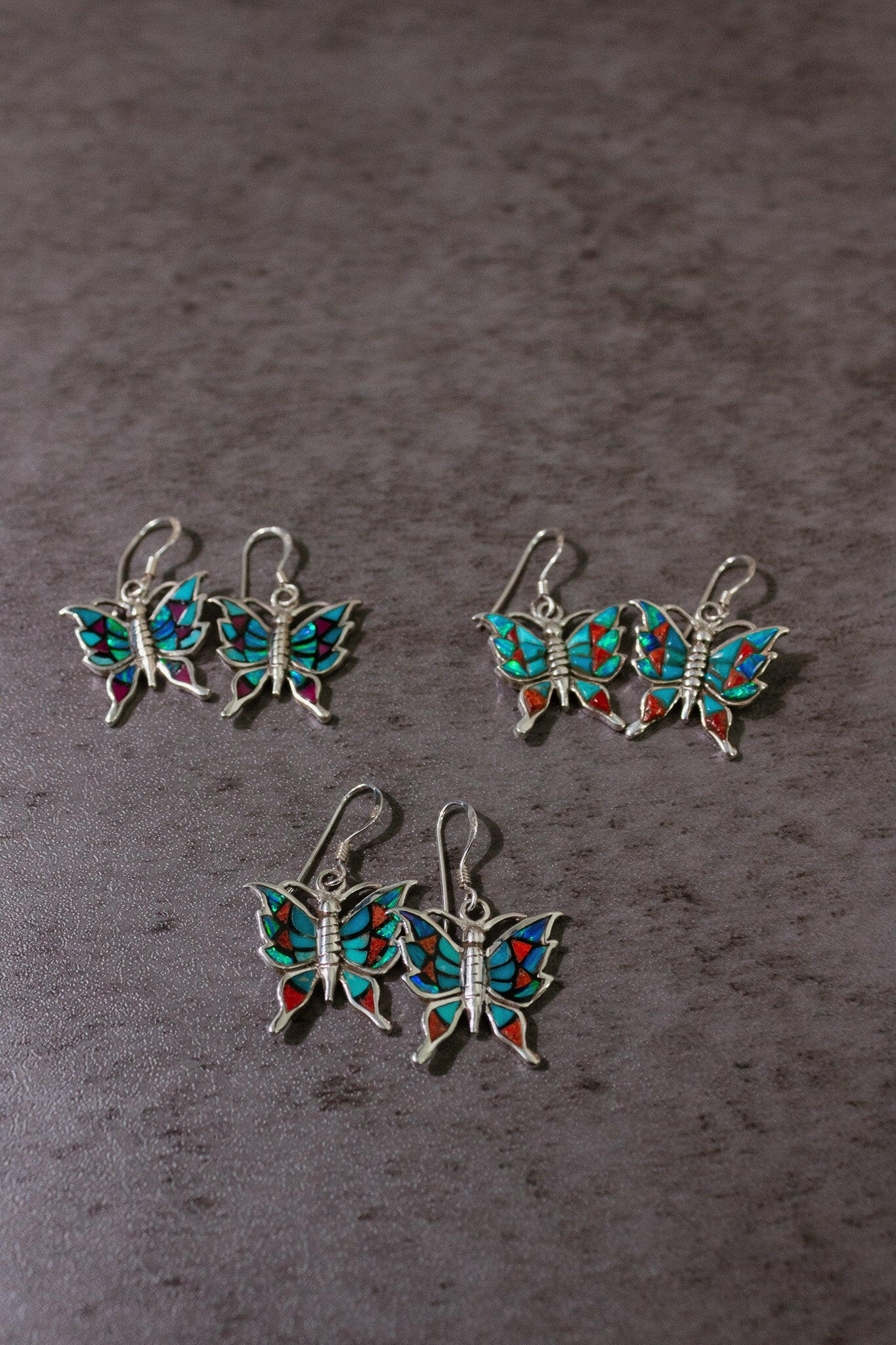 One Of A Kind Butterfly Stone Earrings-Stud Earrings-Krush Kandy, Women's Online Fashion Boutique Located in Phoenix, Arizona (Scottsdale Area)