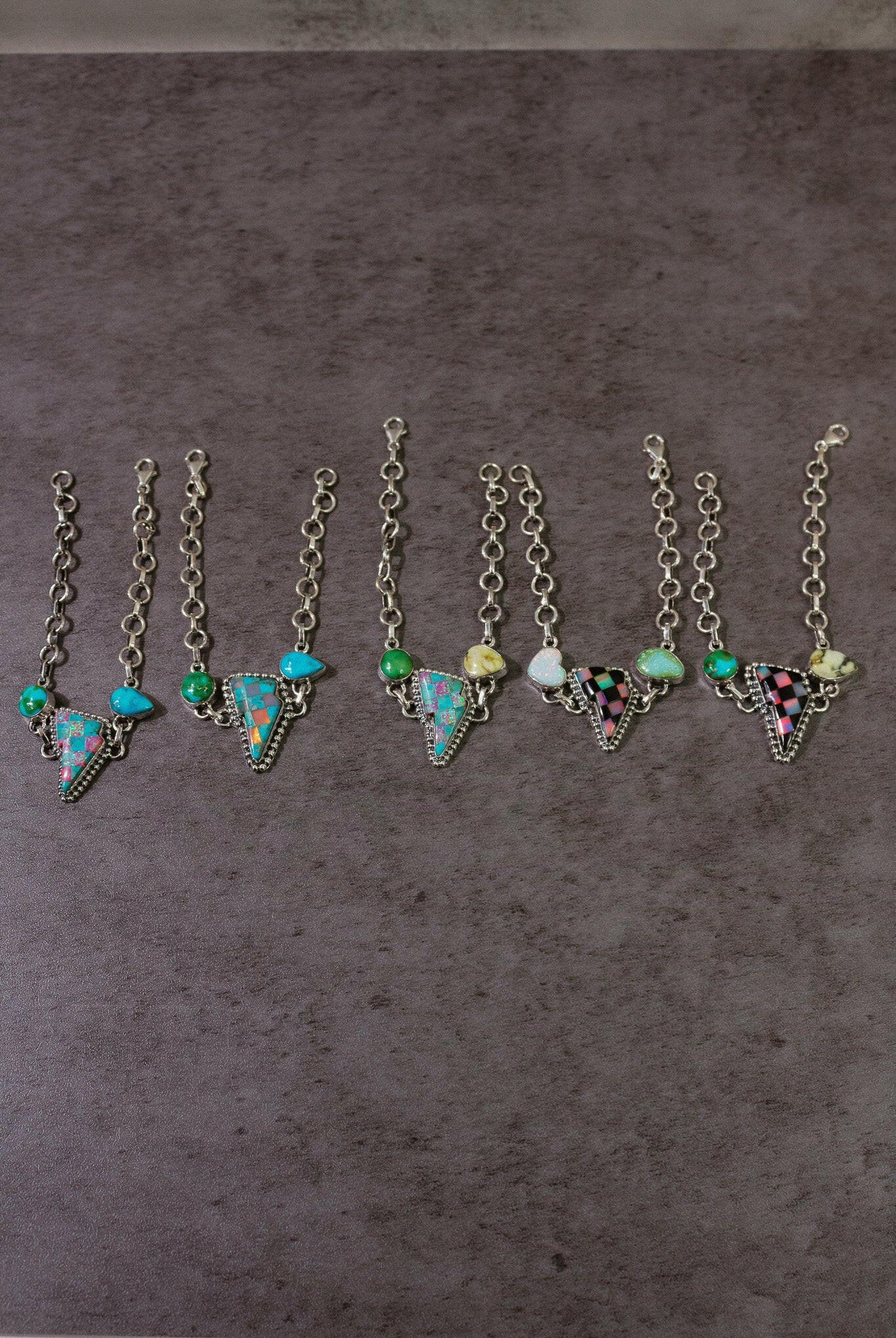 One Of A Kind Checkered Bracelets-Bracelets-Krush Kandy, Women's Online Fashion Boutique Located in Phoenix, Arizona (Scottsdale Area)