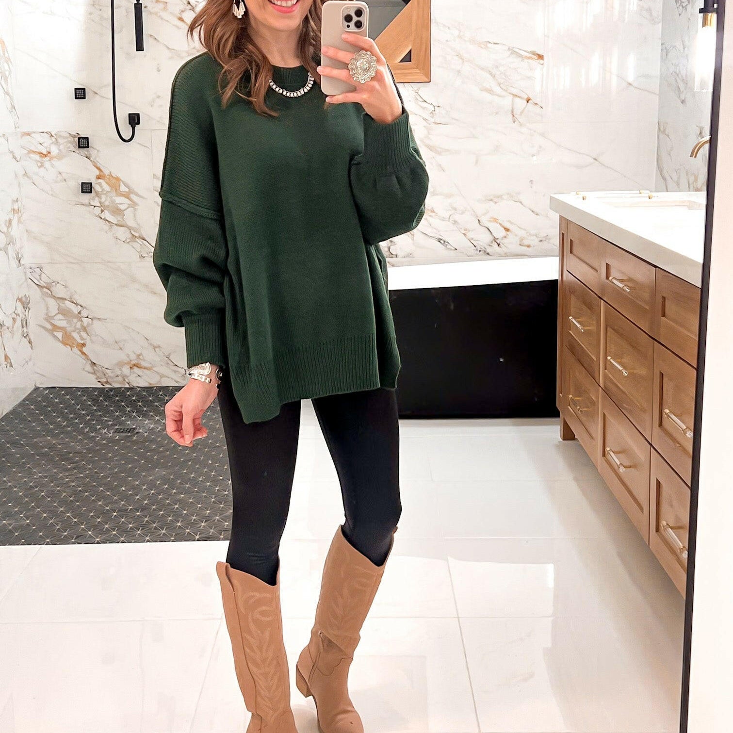 Everyday Elegance Side Slit Sweater | S-XL-Sweaters-Krush Kandy, Women's Online Fashion Boutique Located in Phoenix, Arizona (Scottsdale Area)