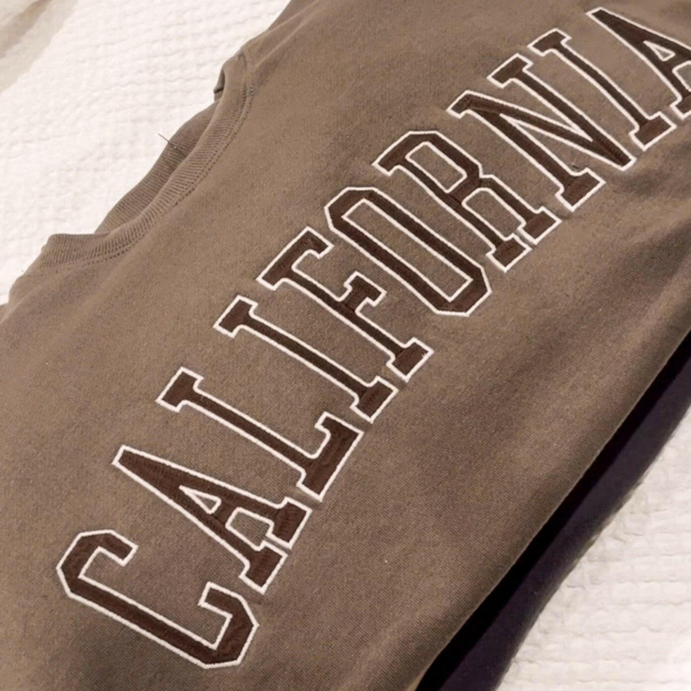 California Embroidered Crewneck-Sweatshirts-Krush Kandy, Women's Online Fashion Boutique Located in Phoenix, Arizona (Scottsdale Area)