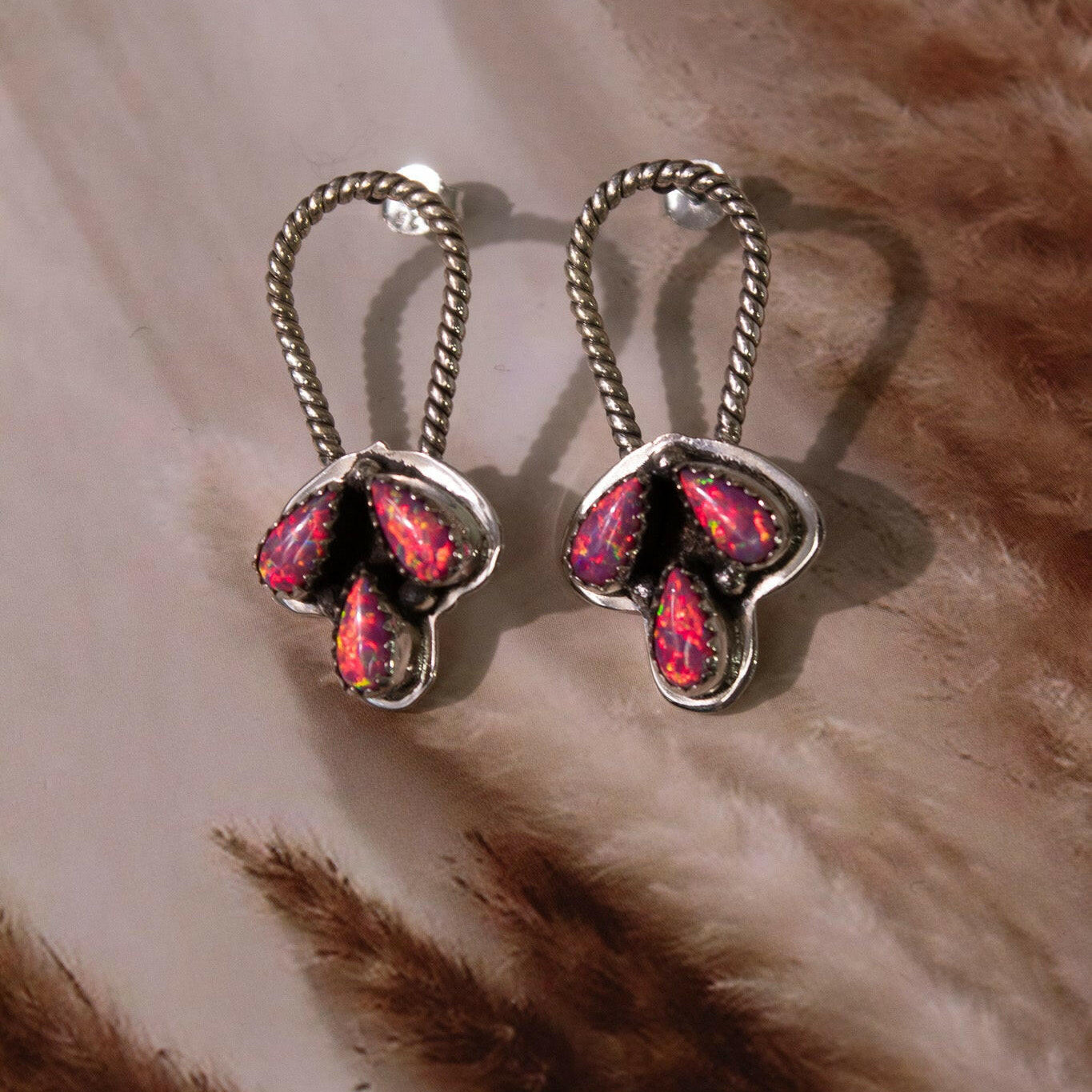 Biggest Catch Stone Stud Earrings-Stud Earrings-Krush Kandy, Women's Online Fashion Boutique Located in Phoenix, Arizona (Scottsdale Area)