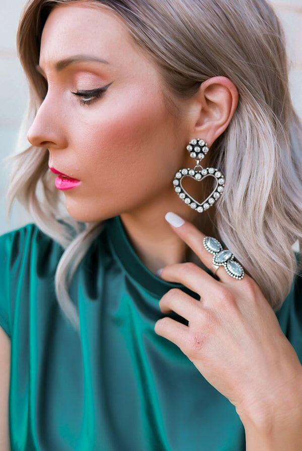 Shine Bright Sterling Silver Crystal Crawler Ring | PREORDER NOW OPEN!-Crawler Rings-Krush Kandy, Women's Online Fashion Boutique Located in Phoenix, Arizona (Scottsdale Area)