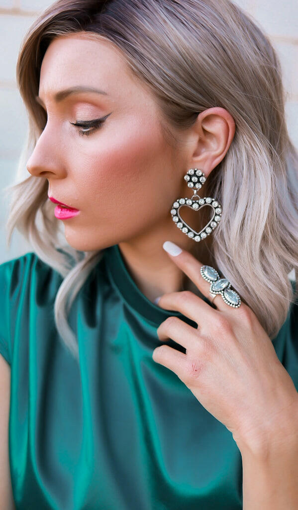 Shine Bright Sterling Silver Crystal Crawler Ring | PREORDER NOW OPEN!-Crawler Rings-Krush Kandy, Women's Online Fashion Boutique Located in Phoenix, Arizona (Scottsdale Area)