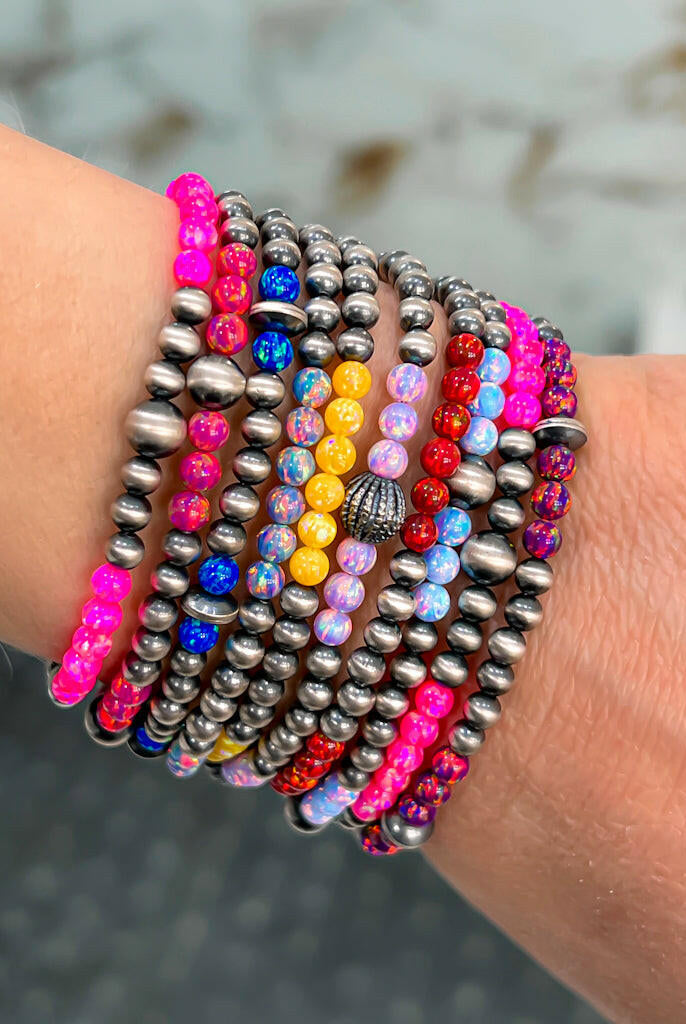 Desert Pearl & Opal Bracelets-Beaded Bracelets-Krush Kandy, Women's Online Fashion Boutique Located in Phoenix, Arizona (Scottsdale Area)