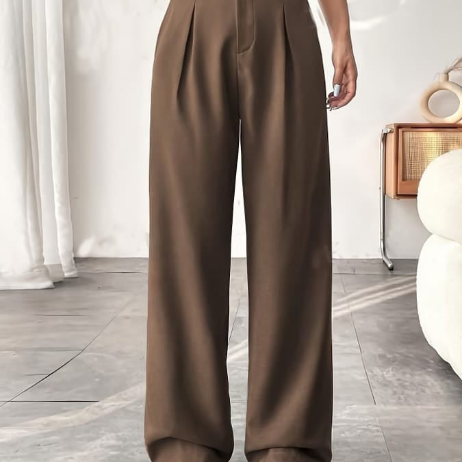 The Skyline High Rise Wide Straight Leg Pants | S-2X