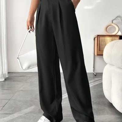 The Skyline High Rise Wide Straight Leg Pants | S-2X
