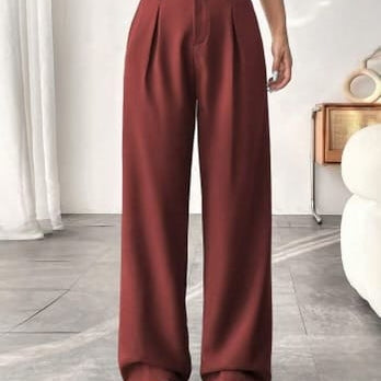 The Skyline High Rise Wide Straight Leg Pants | S-2X