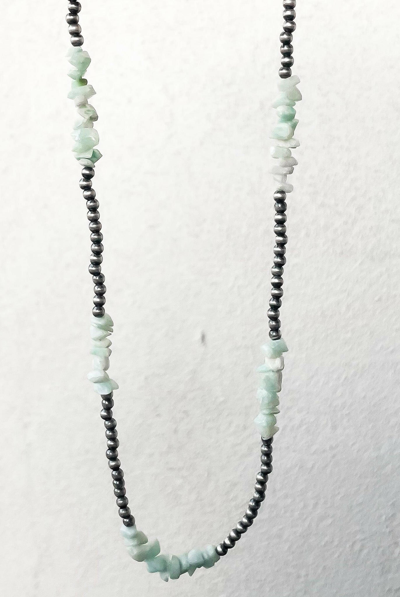 Amazonite & Desert Pearl Necklace-Pearl Necklaces-Krush Kandy, Women's Online Fashion Boutique Located in Phoenix, Arizona (Scottsdale Area)