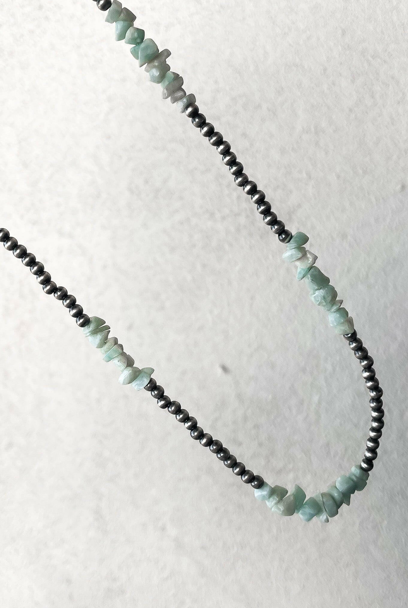 Amazonite & Desert Pearl Necklace-Pearl Necklaces-Krush Kandy, Women's Online Fashion Boutique Located in Phoenix, Arizona (Scottsdale Area)