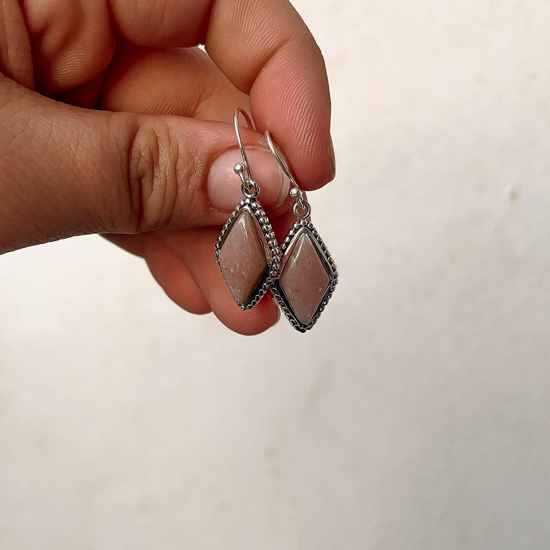 Diamond In My Eyes Stone Earrings-Hoop Earrings-Krush Kandy, Women's Online Fashion Boutique Located in Phoenix, Arizona (Scottsdale Area)