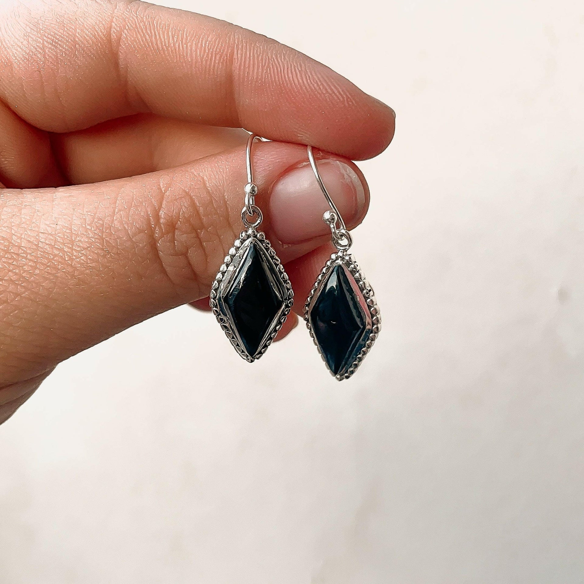 Diamond In My Eyes Stone Earrings-Hoop Earrings-Krush Kandy, Women's Online Fashion Boutique Located in Phoenix, Arizona (Scottsdale Area)