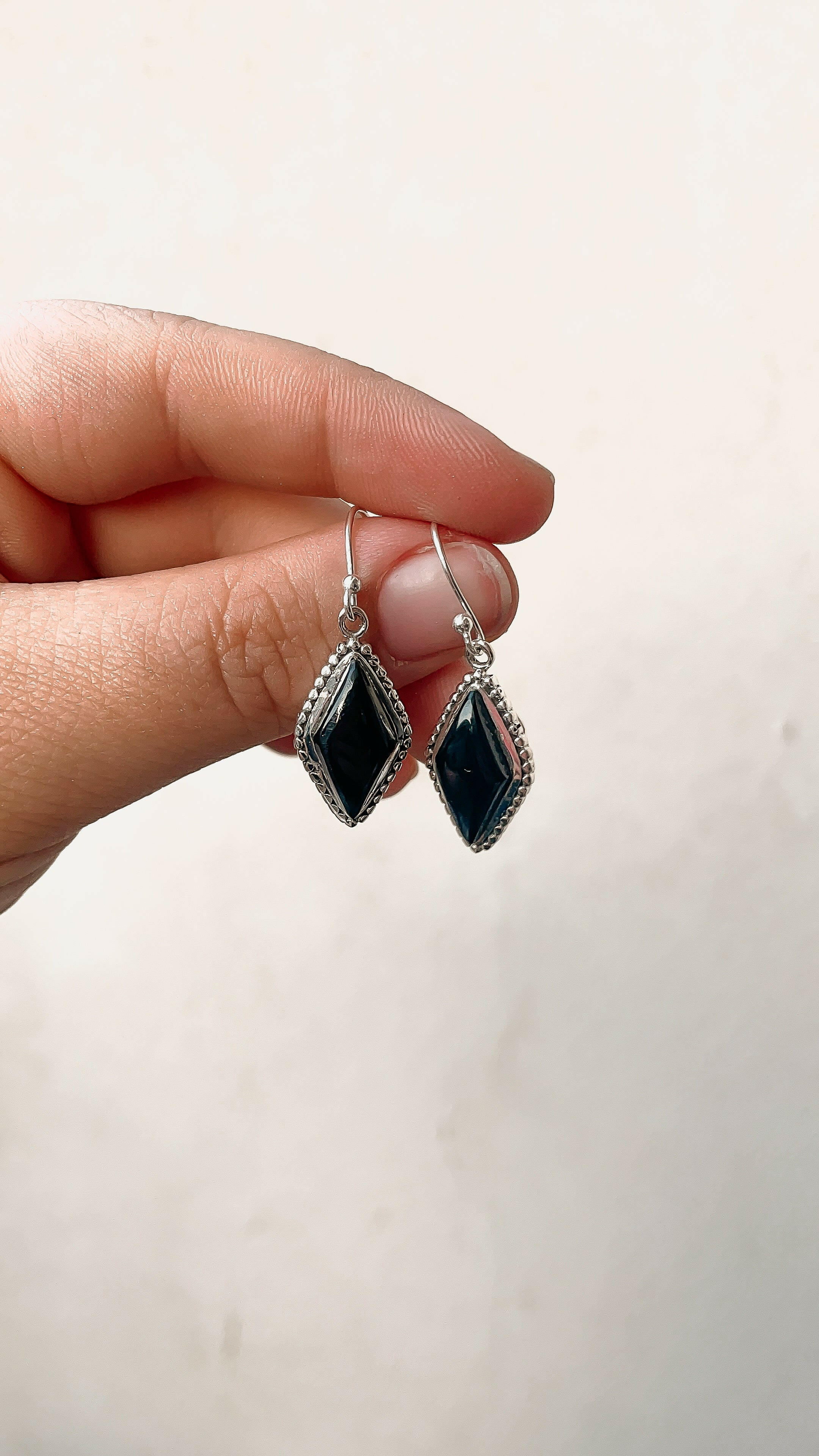 Diamond In My Eyes Stone Earrings-Hoop Earrings-Krush Kandy, Women's Online Fashion Boutique Located in Phoenix, Arizona (Scottsdale Area)