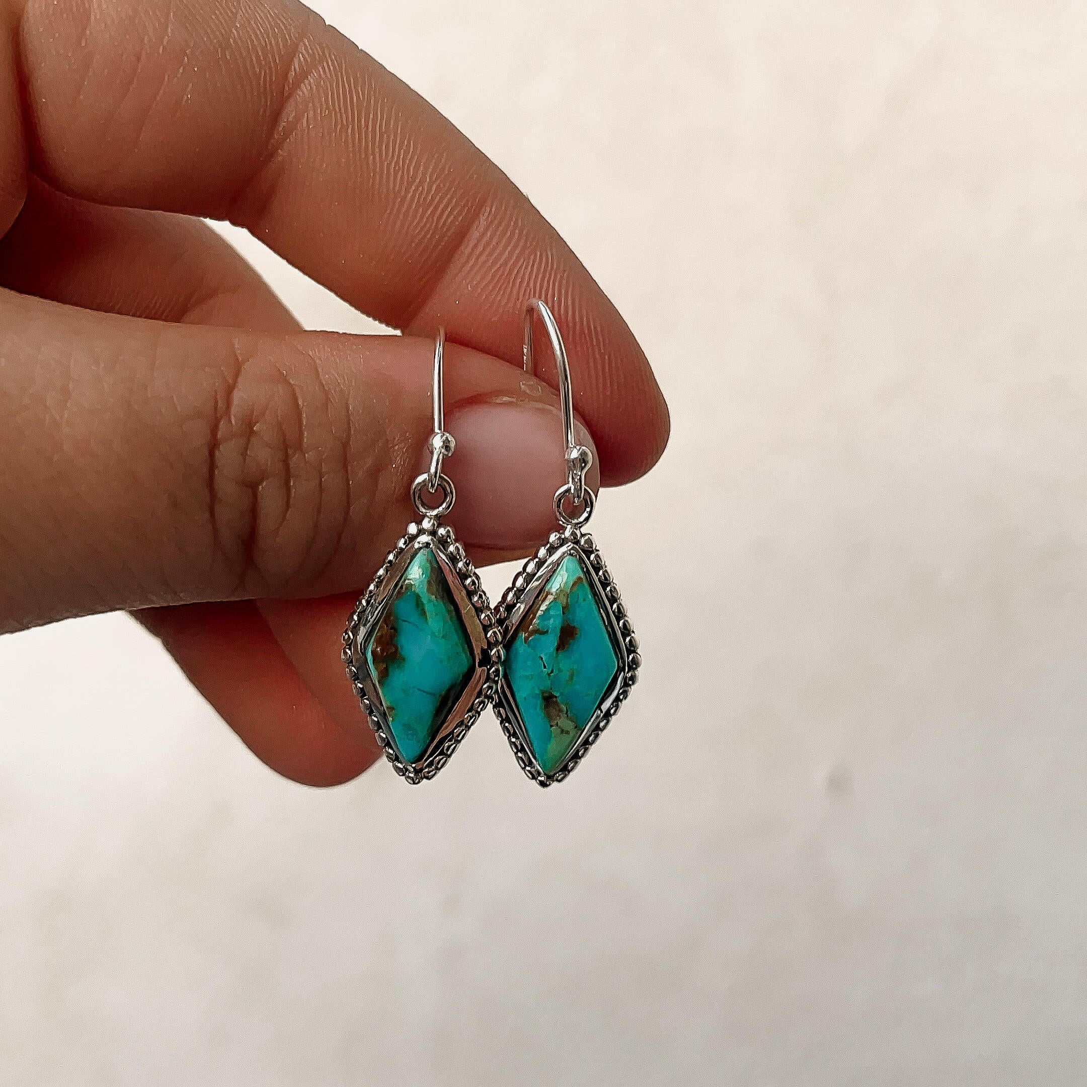 Diamond In My Eyes Stone Earrings-Hoop Earrings-Krush Kandy, Women's Online Fashion Boutique Located in Phoenix, Arizona (Scottsdale Area)