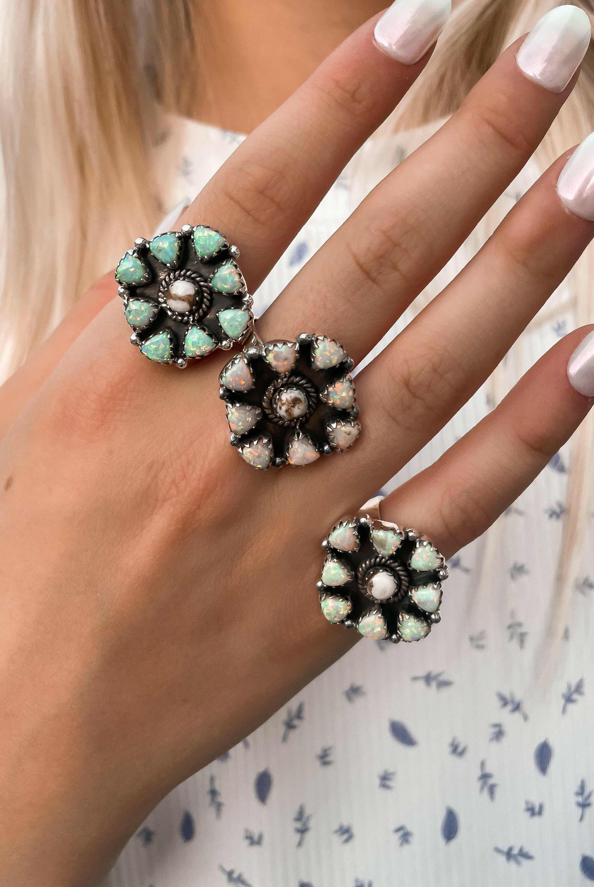 Opal & Wildhorse Stone Ring-Ring Sizers-Krush Kandy, Women's Online Fashion Boutique Located in Phoenix, Arizona (Scottsdale Area)