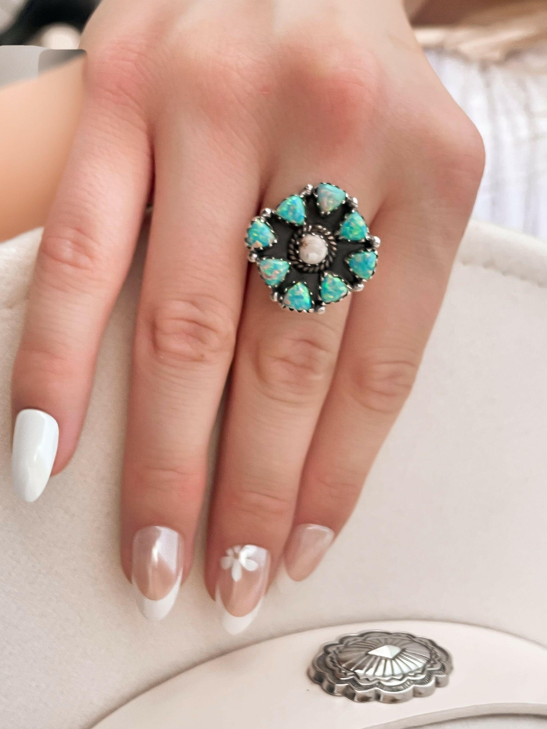 Opal & Wildhorse Stone Ring-Ring Sizers-Krush Kandy, Women's Online Fashion Boutique Located in Phoenix, Arizona (Scottsdale Area)