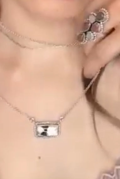 White Buffalo Single Stone Bar Necklace | Krush Exclusive-Bar Necklaces-Krush Kandy, Women's Online Fashion Boutique Located in Phoenix, Arizona (Scottsdale Area)