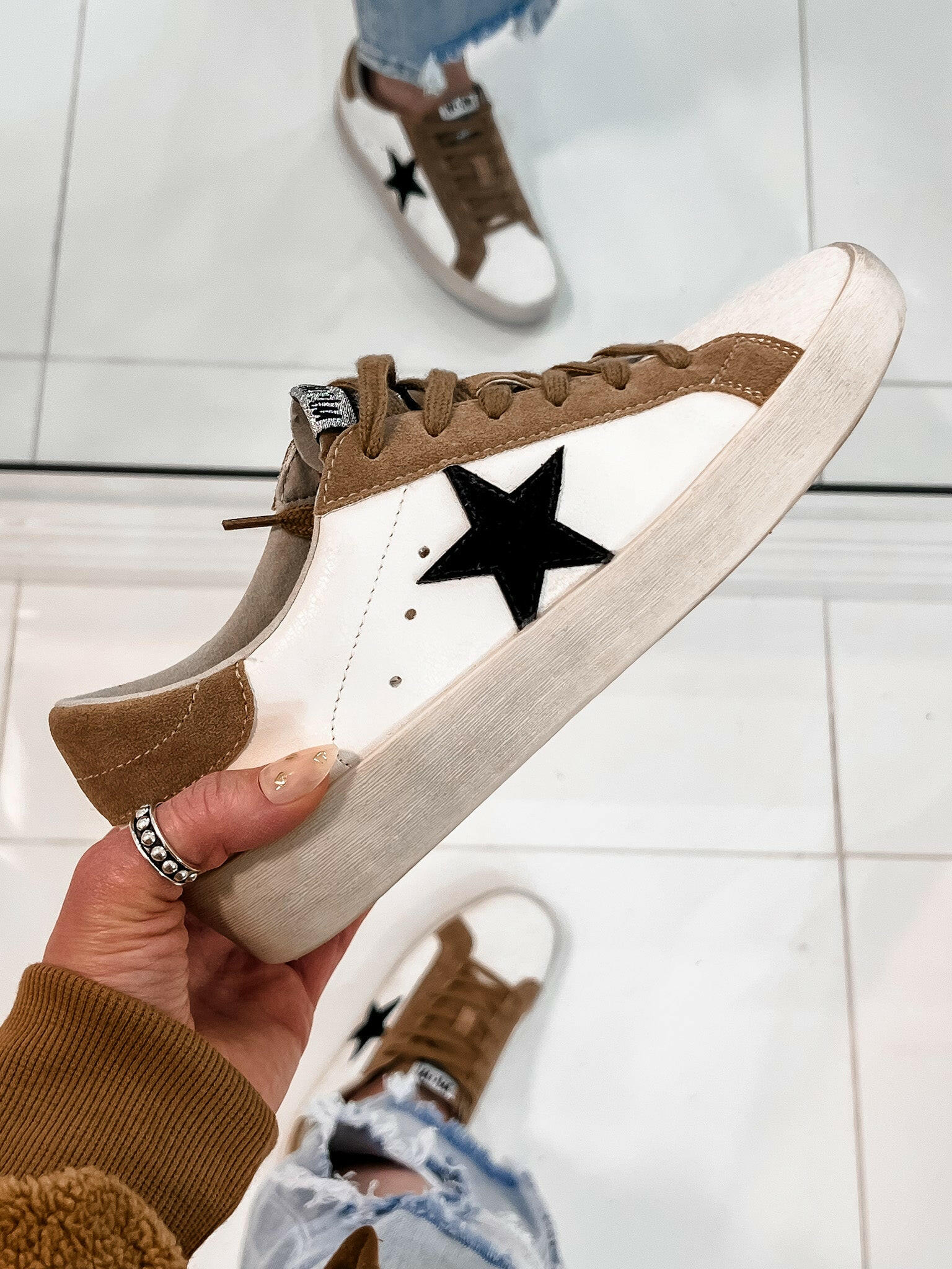 Your Favorite Neutral Star Sneaker-Sneakers-Krush Kandy, Women's Online Fashion Boutique Located in Phoenix, Arizona (Scottsdale Area)
