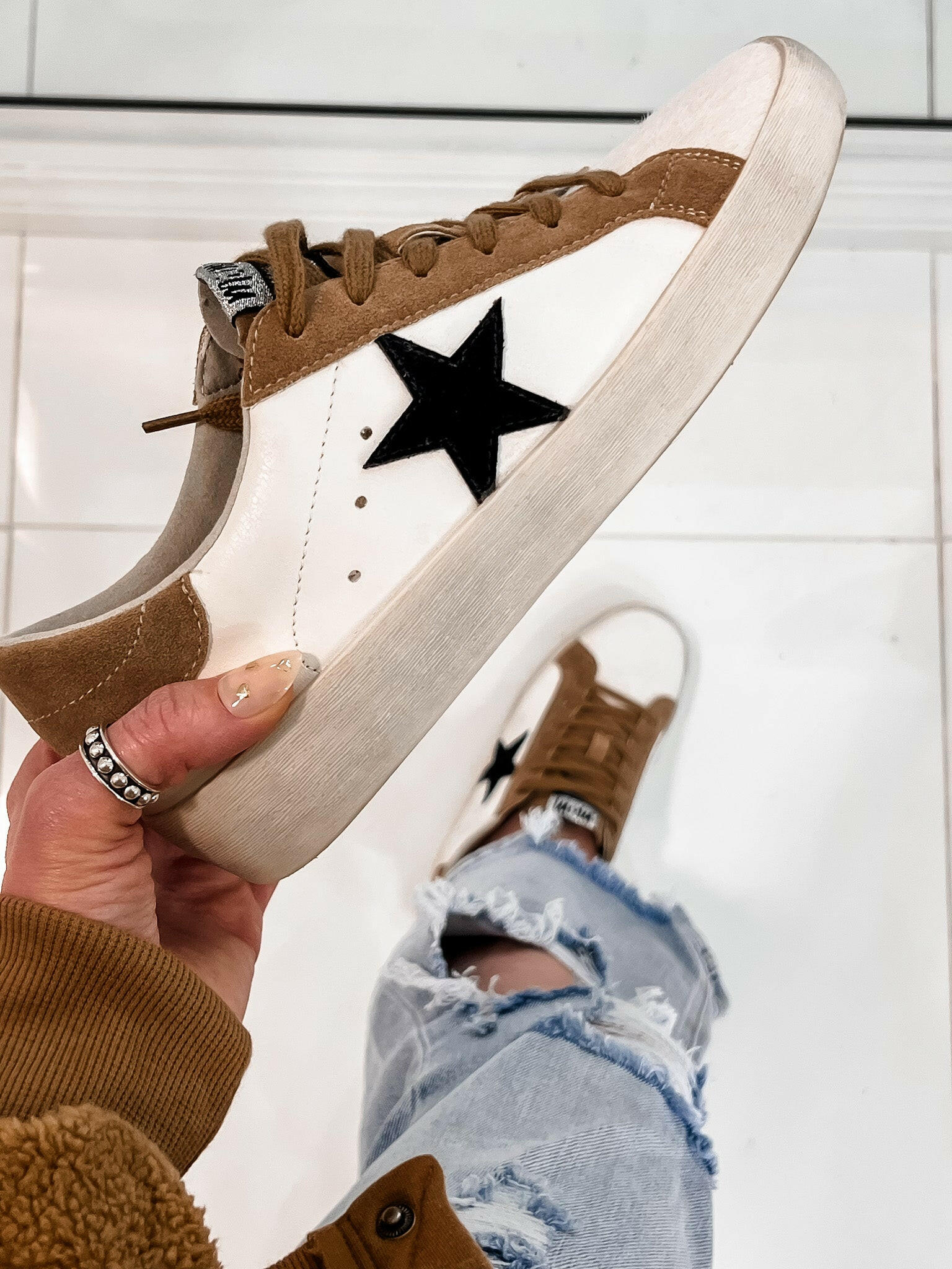 Your Favorite Neutral Star Sneaker-Sneakers-Krush Kandy, Women's Online Fashion Boutique Located in Phoenix, Arizona (Scottsdale Area)