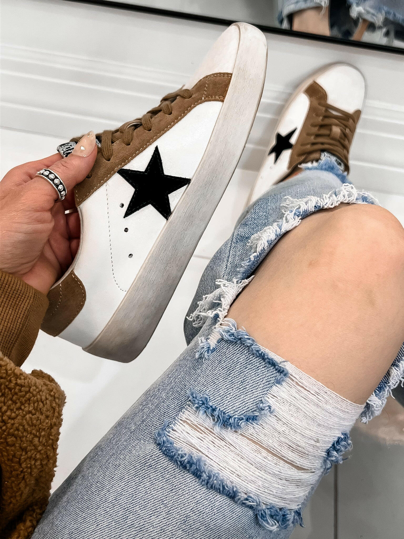 Your Favorite Neutral Star Sneaker-Sneakers-Krush Kandy, Women's Online Fashion Boutique Located in Phoenix, Arizona (Scottsdale Area)