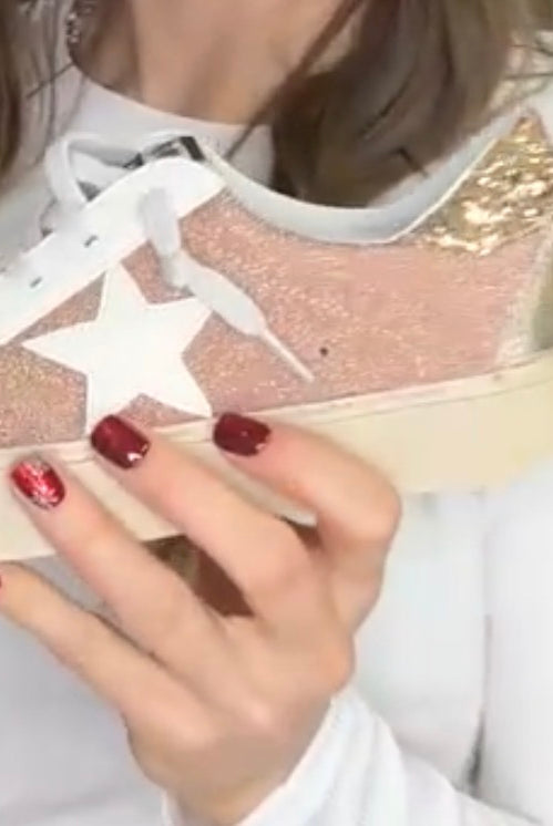 Glitter Super Star Sadie Sneakers-Shoes-Krush Kandy, Women's Online Fashion Boutique Located in Phoenix, Arizona (Scottsdale Area)
