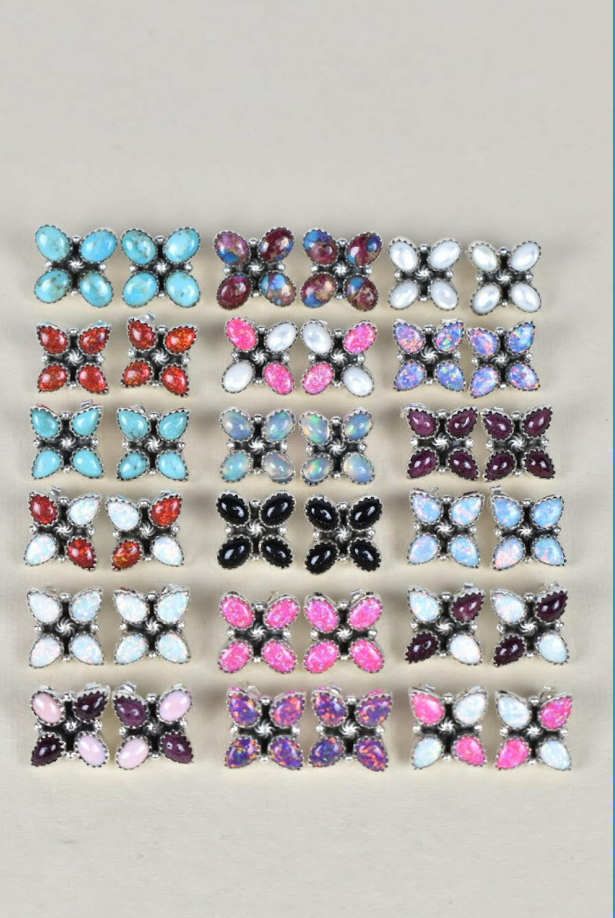 Shirley One of a Kind Stud Cluster Earrings-Stud Earrings-Krush Kandy, Women's Online Fashion Boutique Located in Phoenix, Arizona (Scottsdale Area)