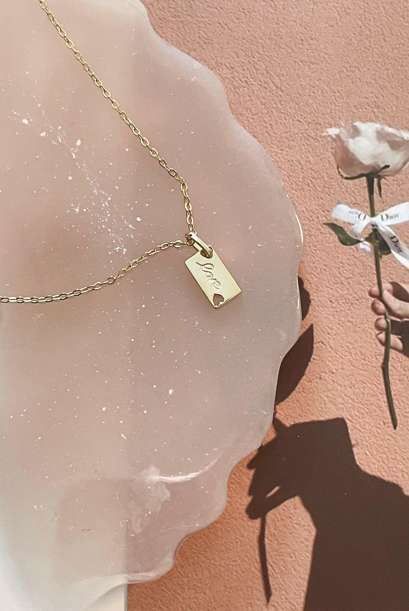 With Love, Love Letter Necklace-Necklaces-Krush Kandy, Women's Online Fashion Boutique Located in Phoenix, Arizona (Scottsdale Area)