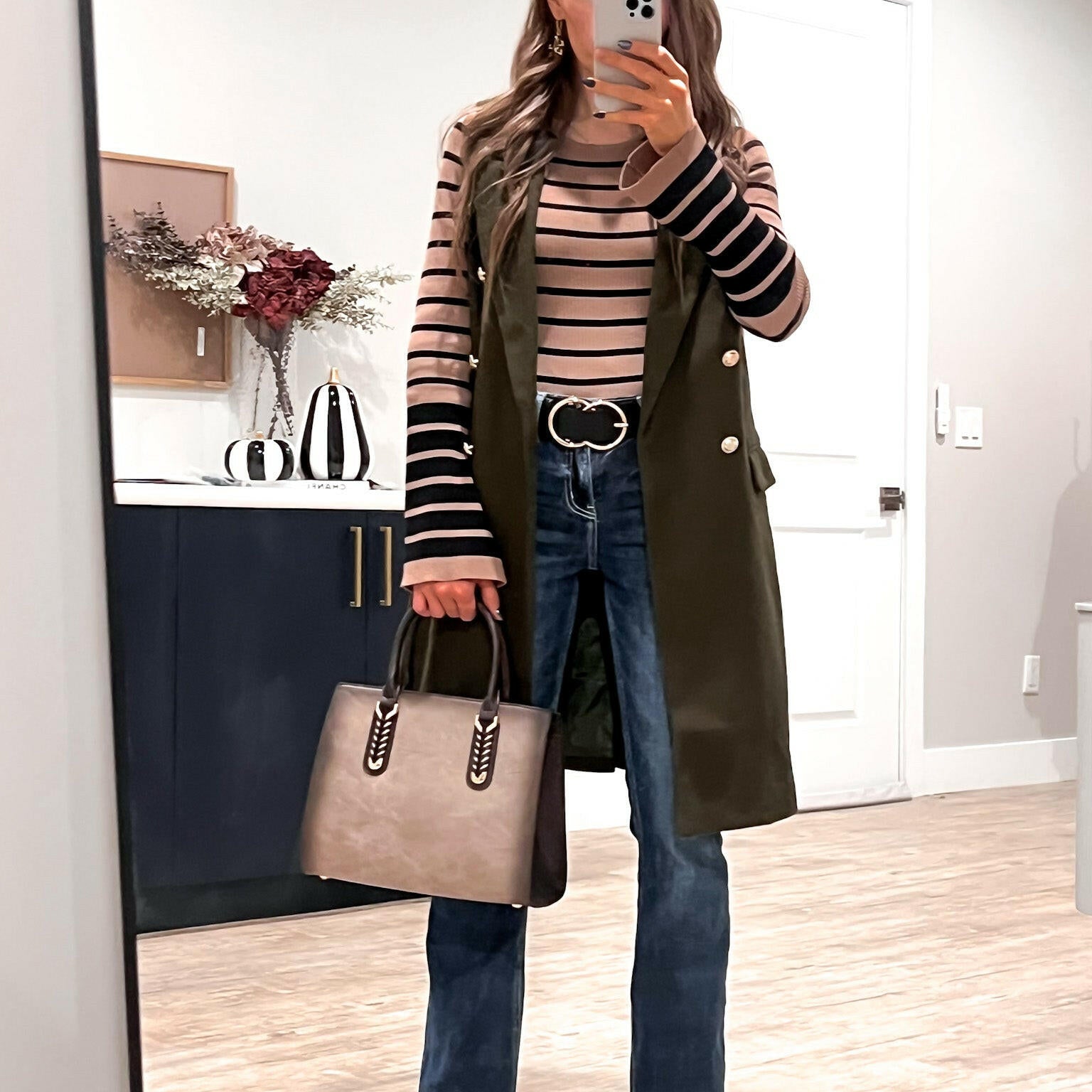 Sleek Double-Breasted Vest Coat-Vests-Krush Kandy, Women's Online Fashion Boutique Located in Phoenix, Arizona (Scottsdale Area)