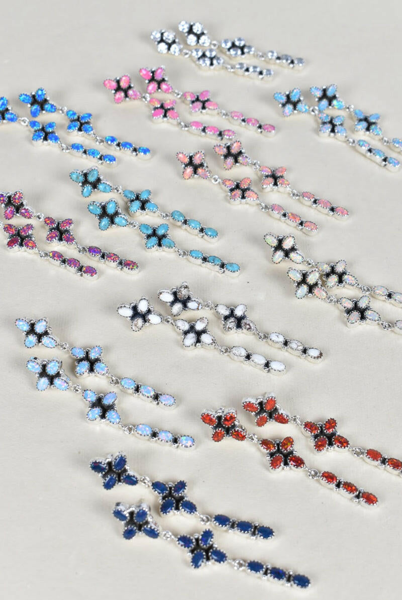 STERLING SILVER DANGLE KITE TALE EARRINGS-Drop Earrings-Krush Kandy, Women's Online Fashion Boutique Located in Phoenix, Arizona (Scottsdale Area)