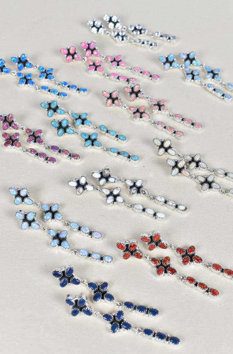 STERLING SILVER DANGLE KITE TALE EARRINGS-Drop Earrings-Krush Kandy, Women's Online Fashion Boutique Located in Phoenix, Arizona (Scottsdale Area)