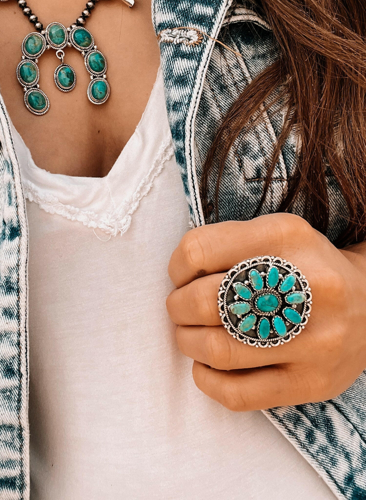 Texan Cluster Sterling Silver Ring-Rings-Krush Kandy, Women's Online Fashion Boutique Located in Phoenix, Arizona (Scottsdale Area)