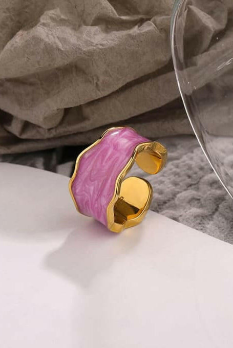 Enamel Geometric Vintage Band Ring-Earrings-Krush Kandy, Women's Online Fashion Boutique Located in Phoenix, Arizona (Scottsdale Area)