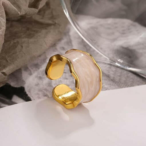 Enamel Geometric Vintage Band Ring-Earrings-Krush Kandy, Women's Online Fashion Boutique Located in Phoenix, Arizona (Scottsdale Area)