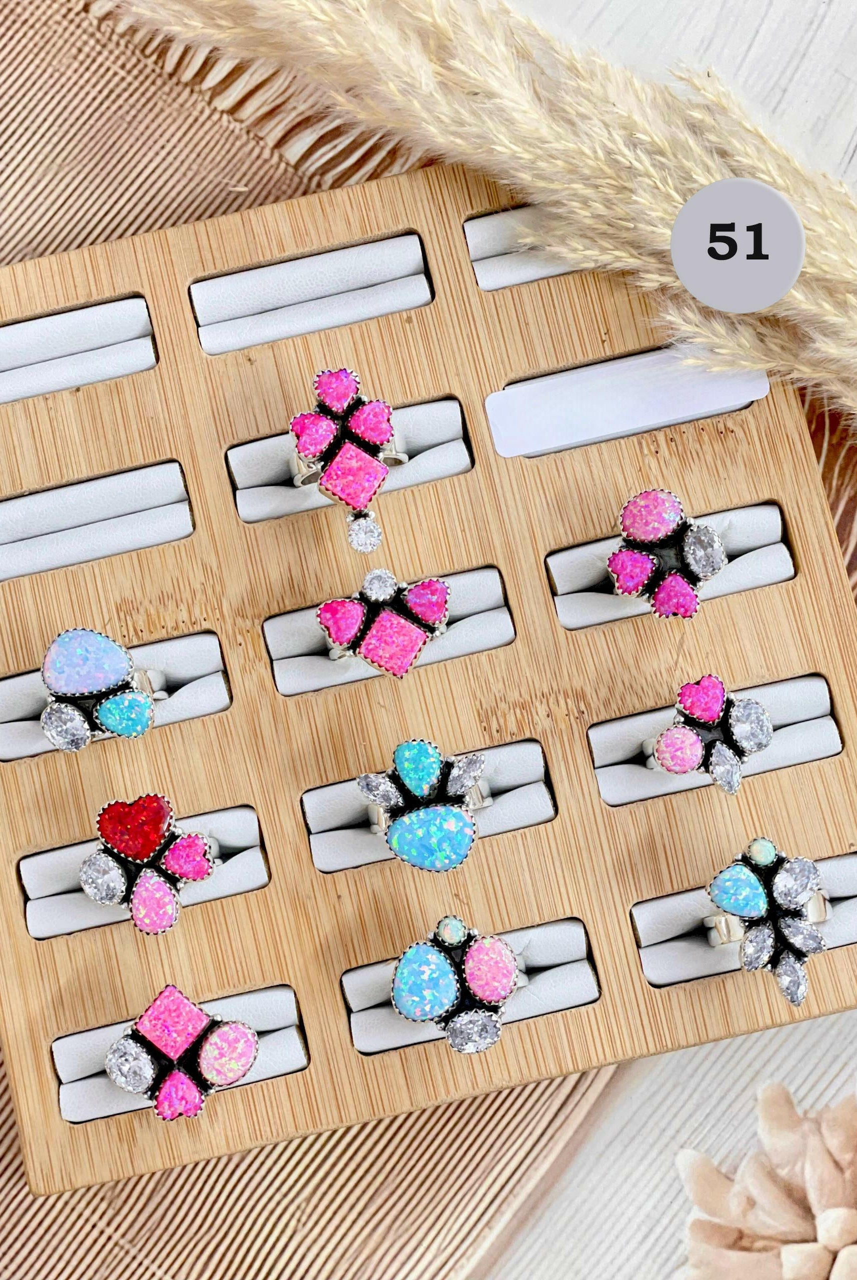 One Of A Kind Opal Rings-Rings-Krush Kandy, Women's Online Fashion Boutique Located in Phoenix, Arizona (Scottsdale Area)