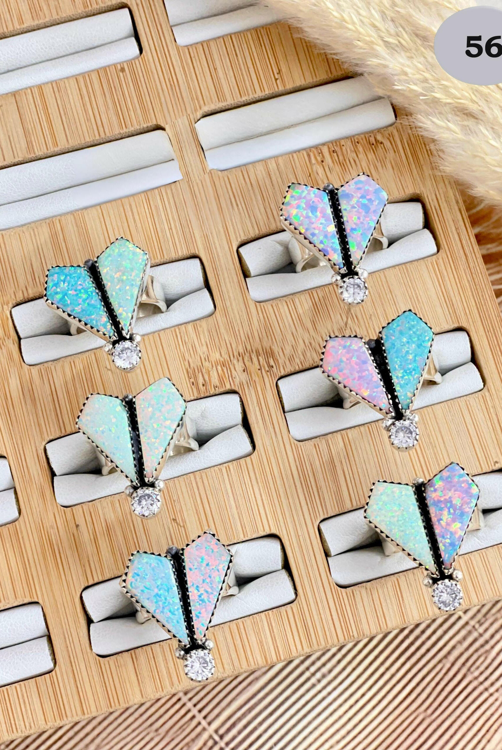 Opal & CZ Stone Stone Ring-Rings-Krush Kandy, Women's Online Fashion Boutique Located in Phoenix, Arizona (Scottsdale Area)